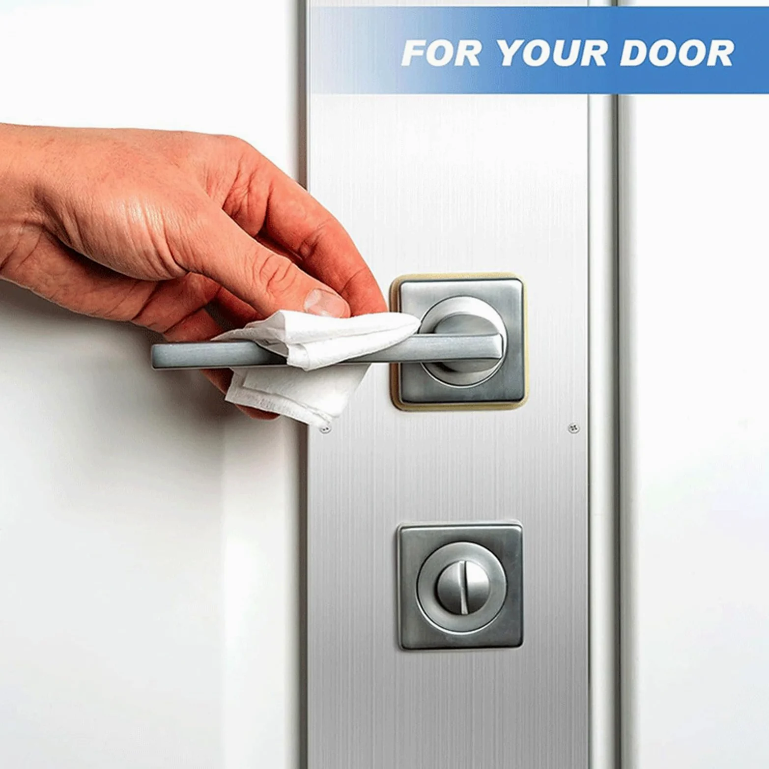 2pcs Porte de Porte Plaque de Coup de Pied Décorative Plaque de Protection de Porte à Rayures 304 Plaque de Coup de Pied de Protection de Porte en Acier Inoxydable pour Les