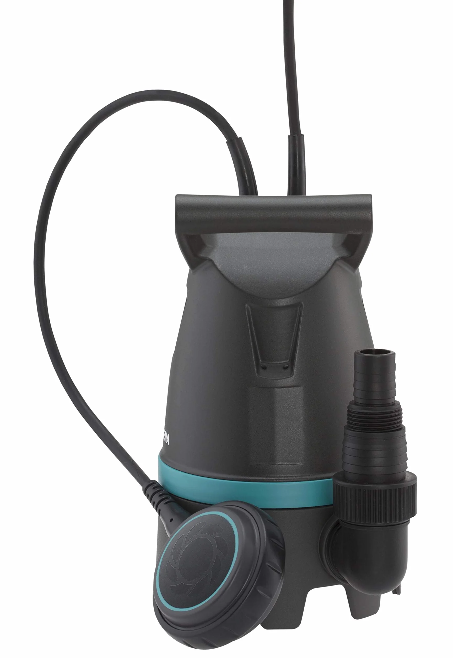 Gardena Pompe submersible pour eaux usées 9200 Basic : Pompe submersible, débit de 9200 l/h, interrupteur à flotteur réglable avec fonction de fonctionnement continu (9007-47)