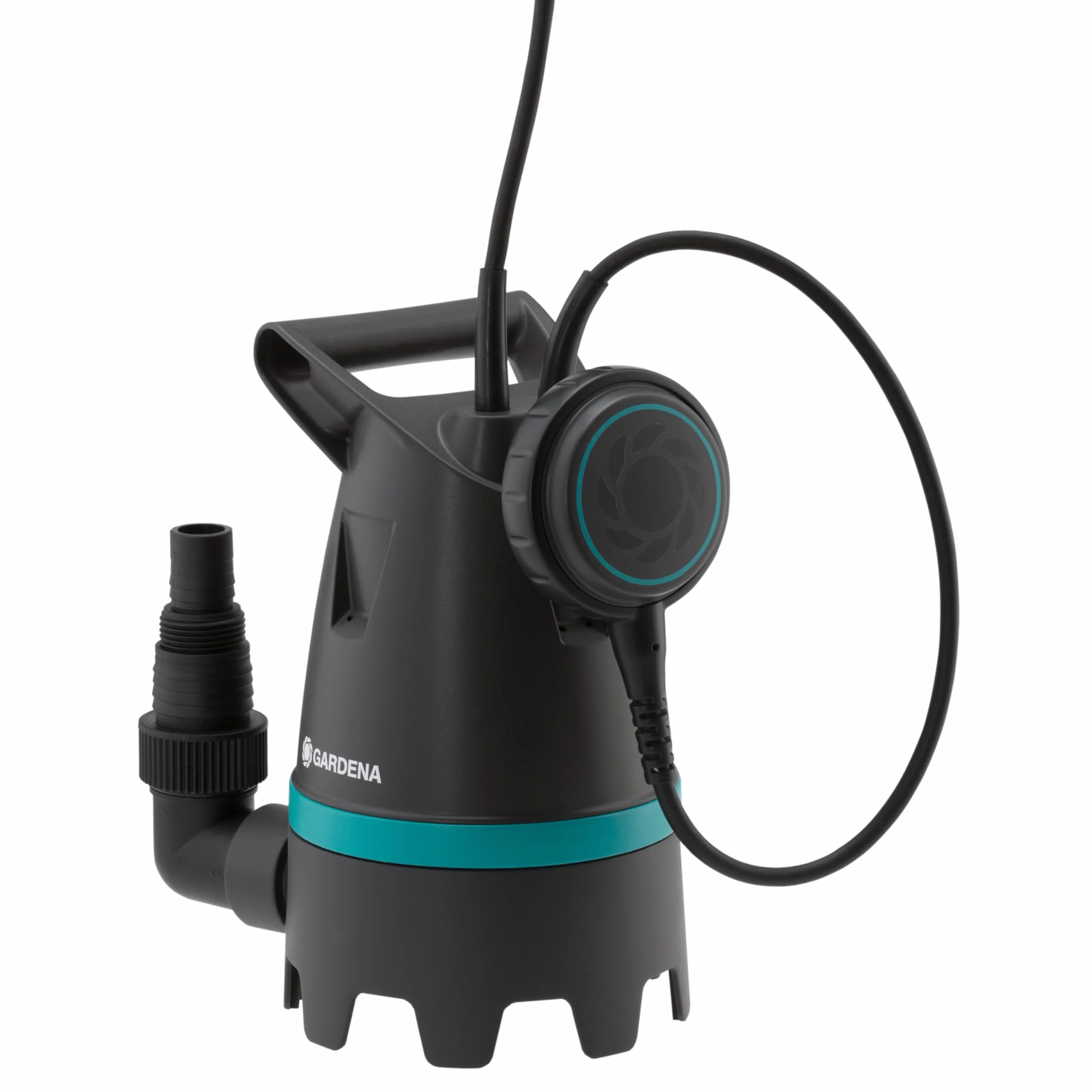 Gardena Pompe submersible pour eaux usées 9200 Basic : Pompe submersible, débit de 9200 l/h, interrupteur à flotteur réglable avec fonction de fonctionnement continu (9007-47)