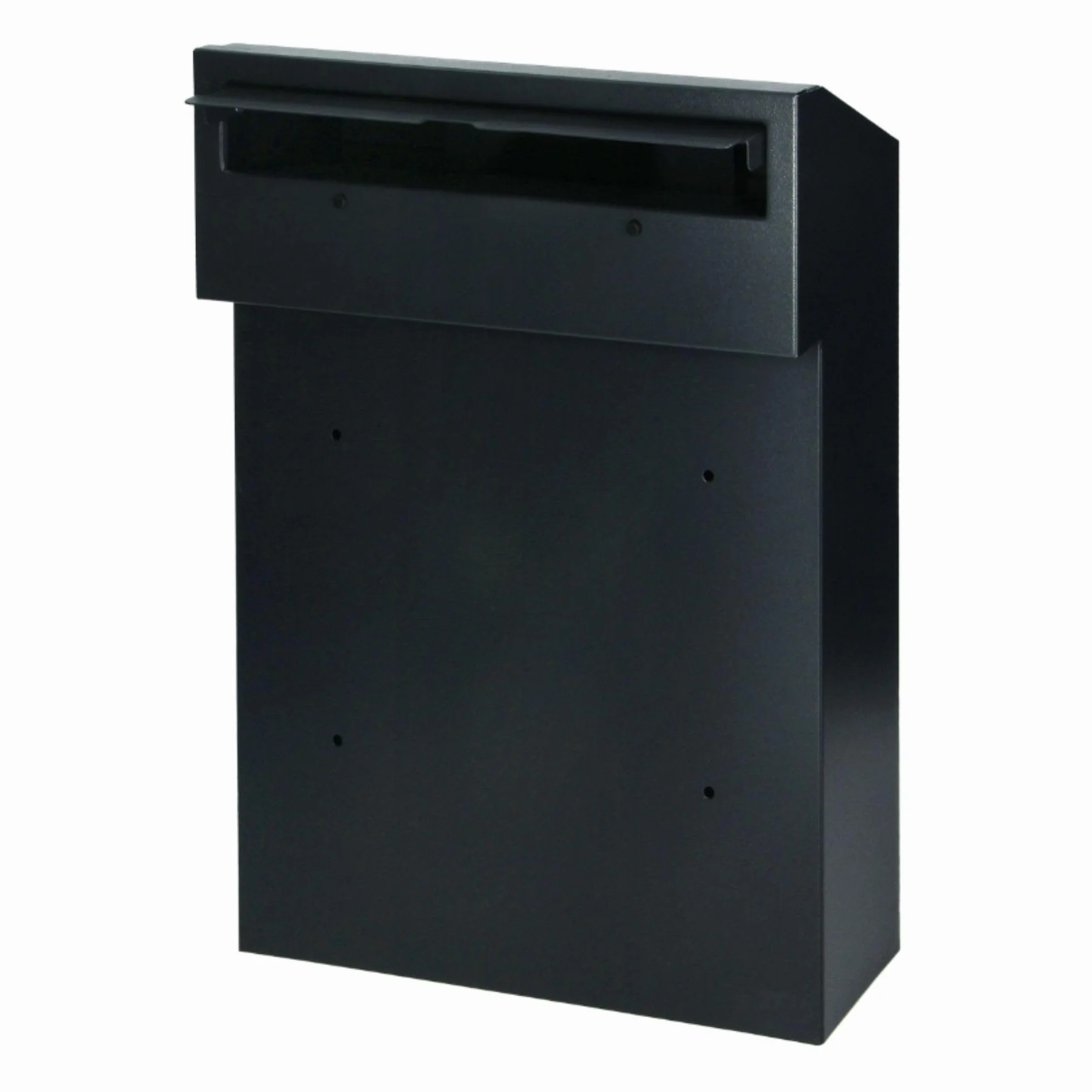 Boite aux Lettres 2 Portes Encastrable à Installer dans Le Mur Clôture Boîte aux Lettres en Acier Galvanisé 2 Clés Inclus Format C4 Boîte de Dépôt de Courrier Travers la Porte (Anthracite)